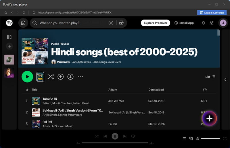 click to add hindi songs
