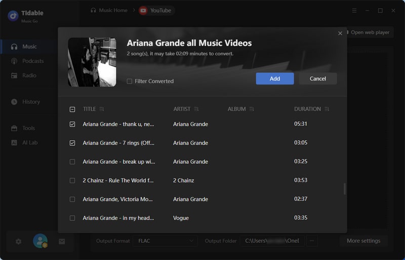 click to add youtube video