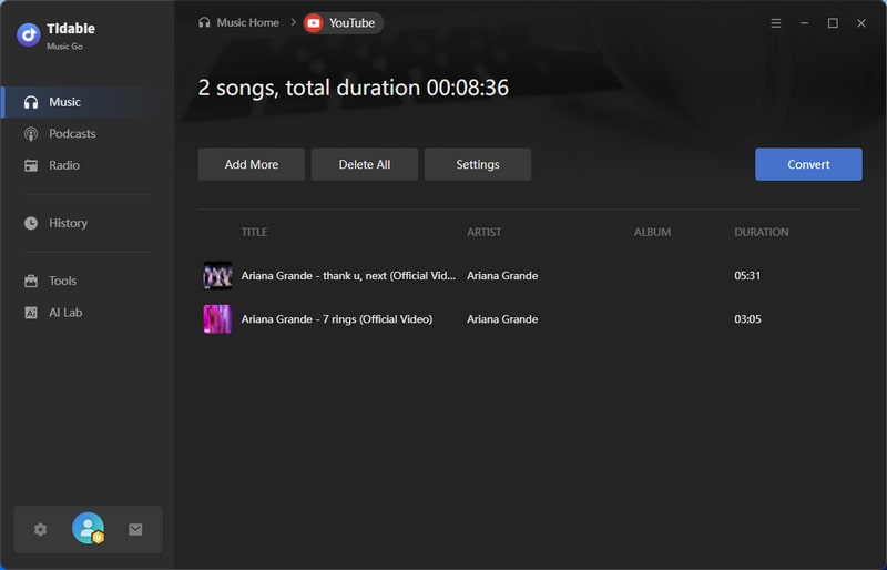 convert youtube video to flac