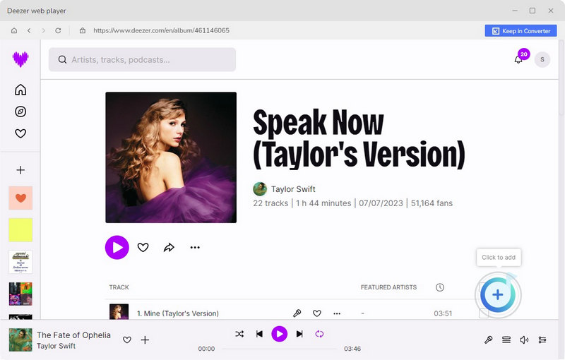 deekeep add songs