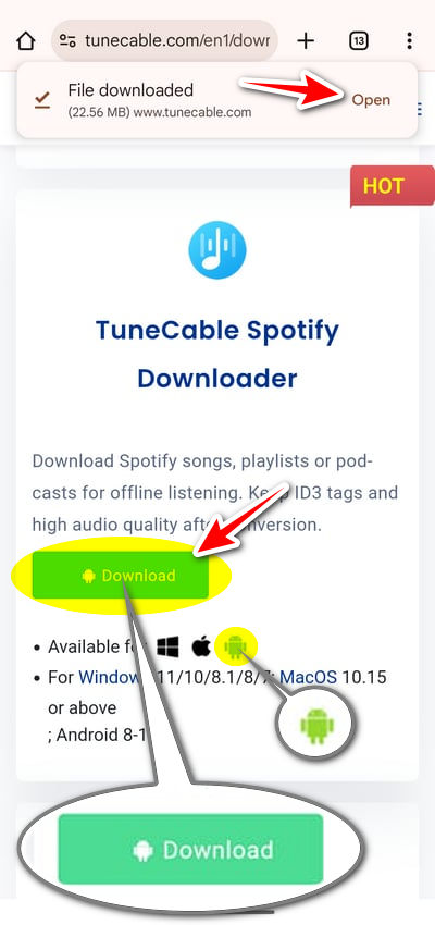 download tunecable spotify apk