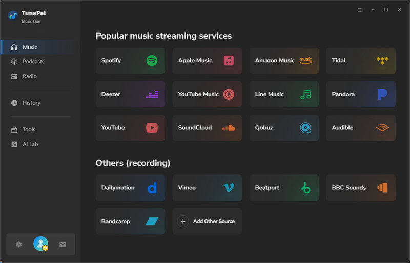 tunepat music one prime interface