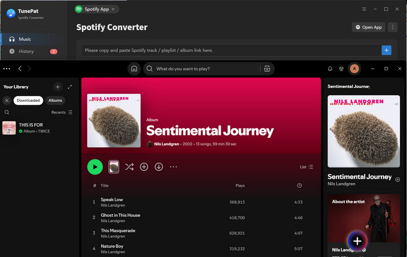 TunePat Spotify Converter add to add spotify music