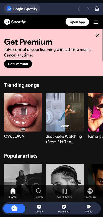 tunecable spotify apk library