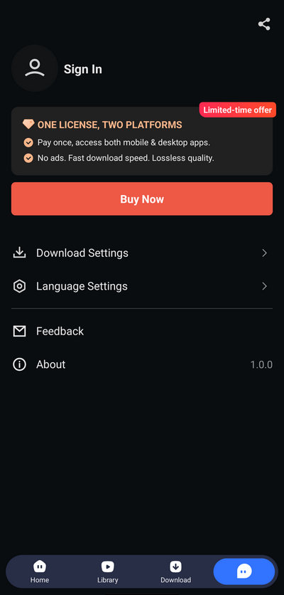 tunecable spotify apk profile