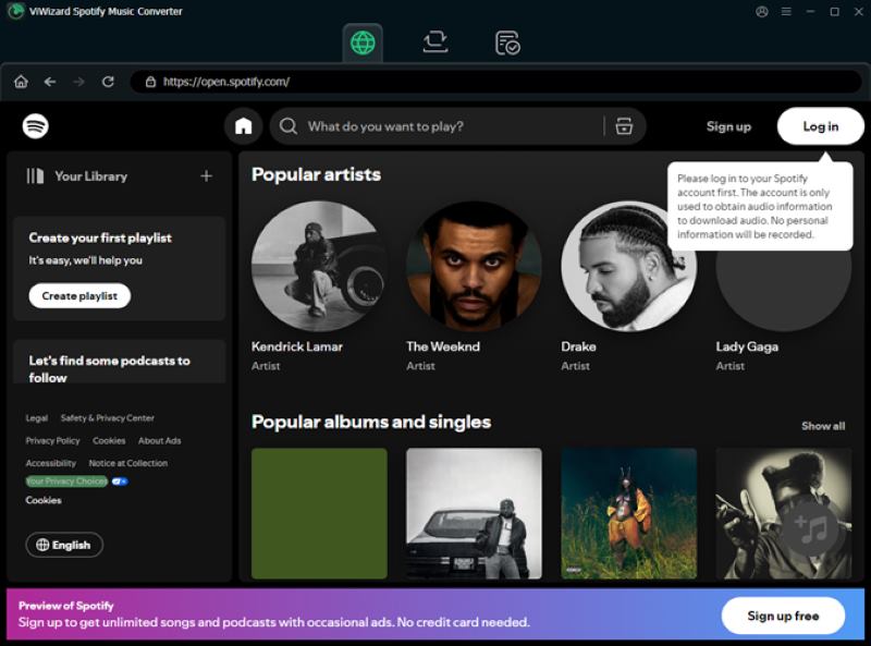 viwizard spotify music cenverter