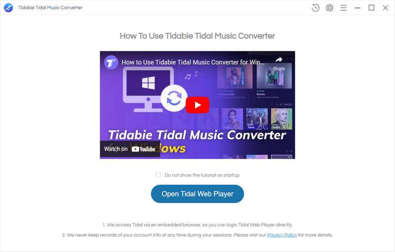 open tidal music converter